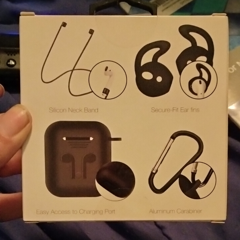 Airpods cover 4 in silicon acessary kit